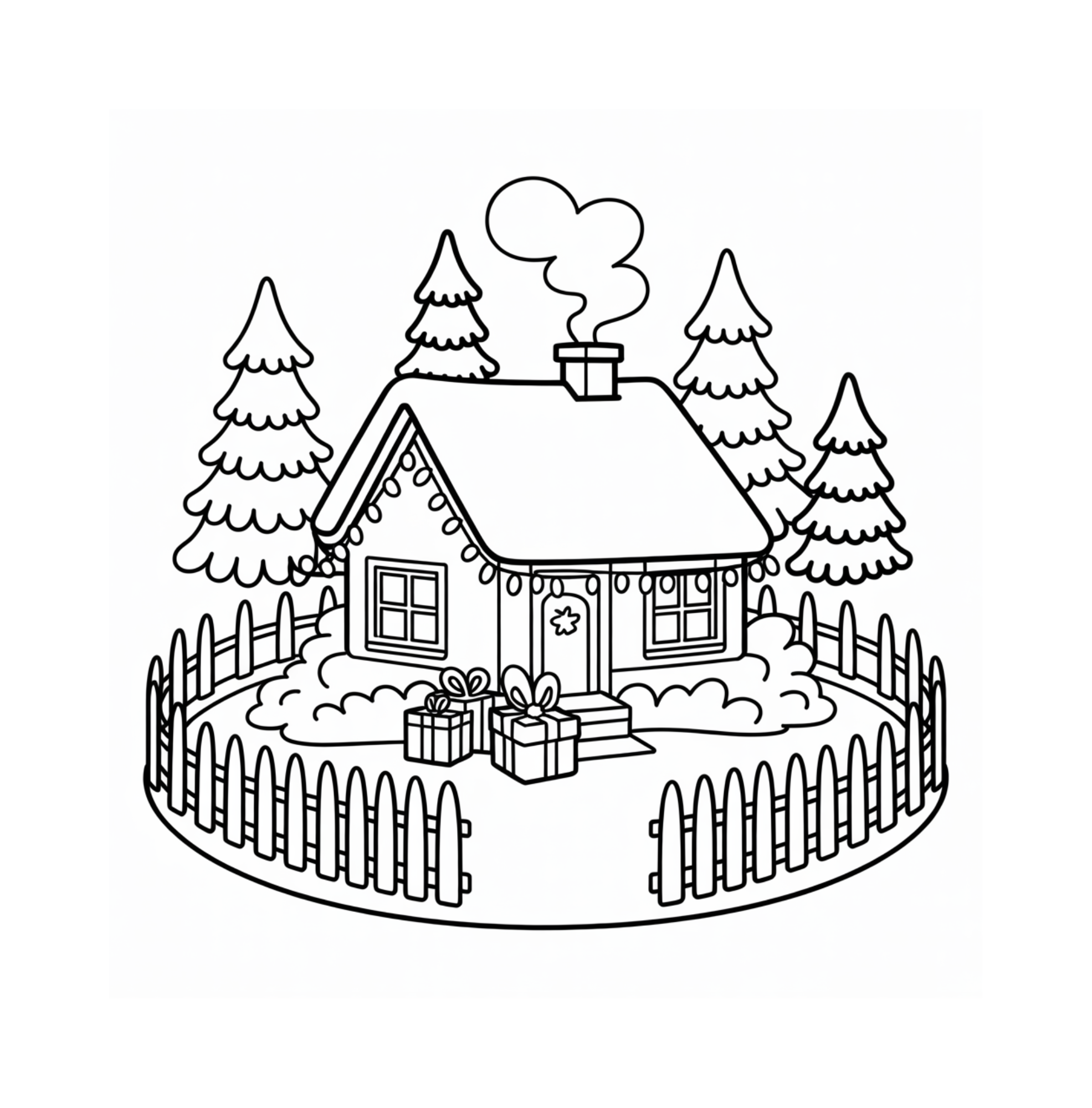 Der bunte Weihnachtszauber - Ausmalbuch für Kinder