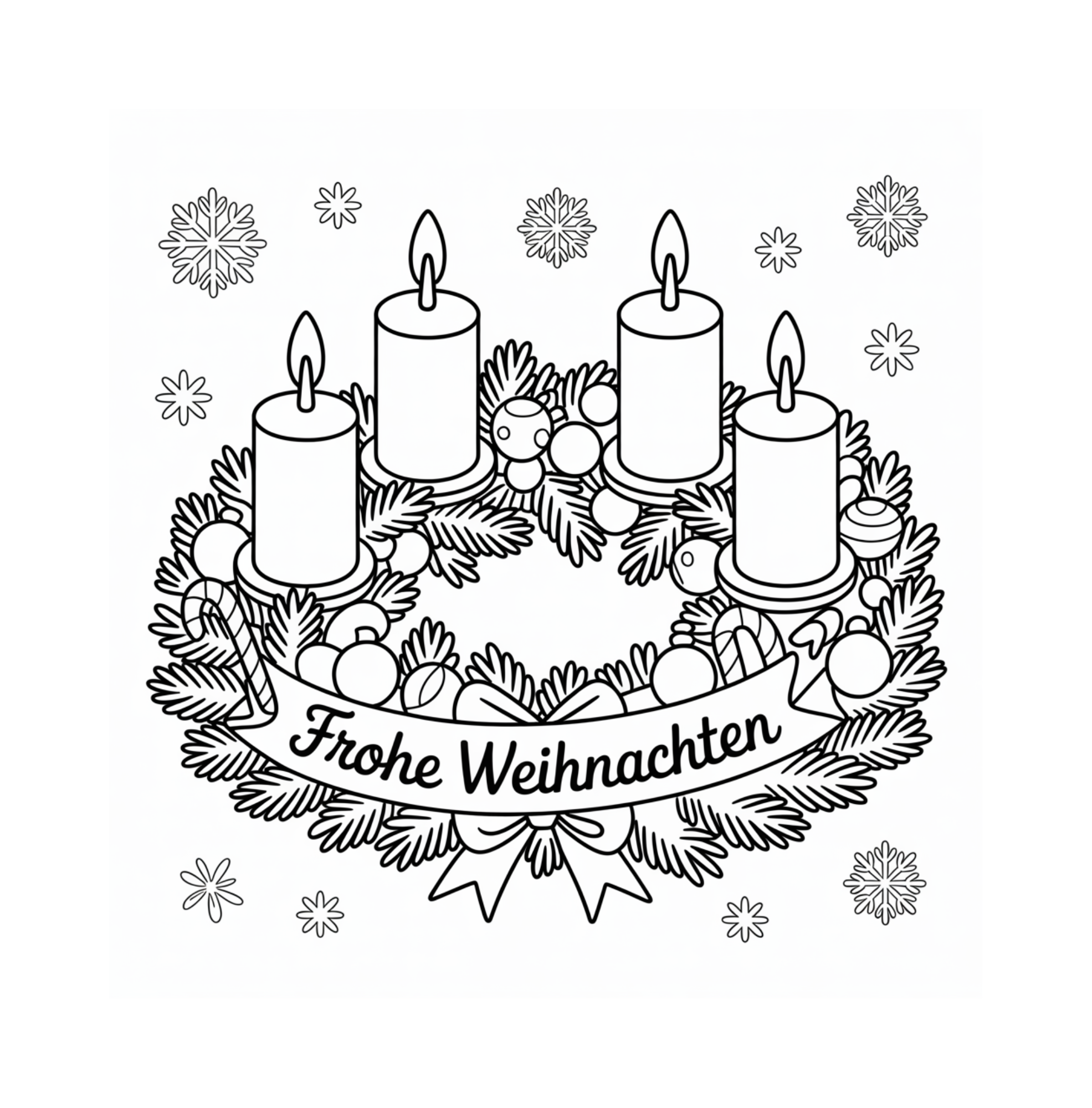 Der bunte Weihnachtszauber - Ausmalbuch für Kinder