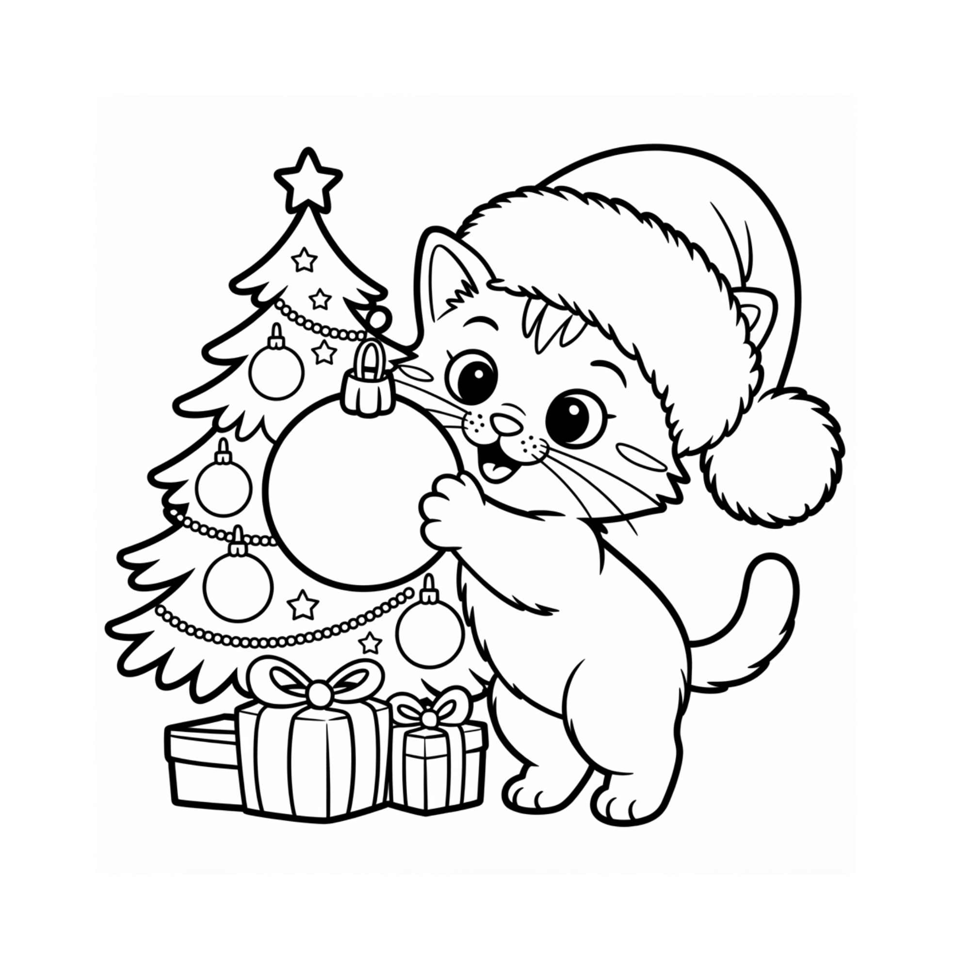 Der bunte Weihnachtszauber - Ausmalbuch für Kinder