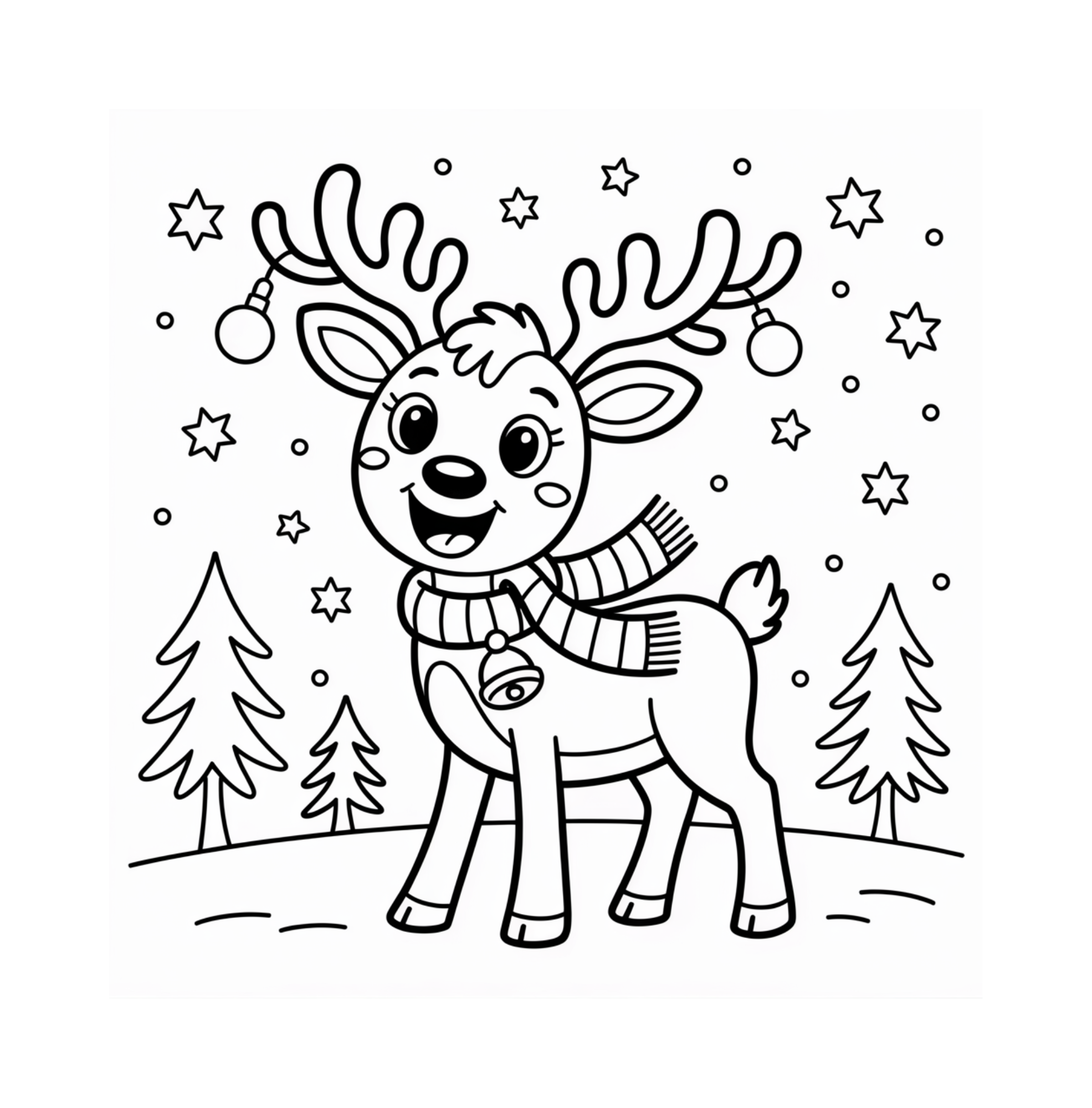 Der bunte Weihnachtszauber - Ausmalbuch für Kinder